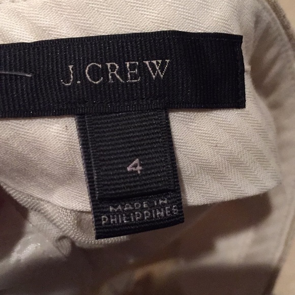 J. Crew 100% linen gilt w/soft golden sheen/pocket - Picture 8 of 8